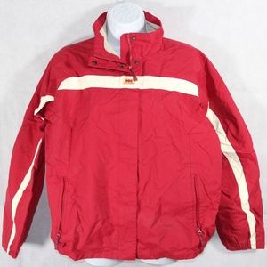 Helly Hansen RED WHITE PULLOVER WINDBREAKER JACKET